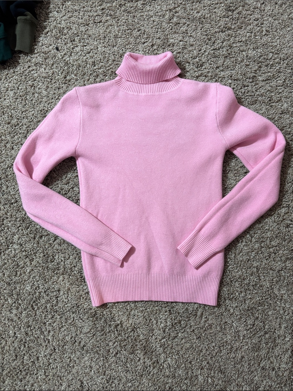 Classic Pink Turtleneck Sweater - Women